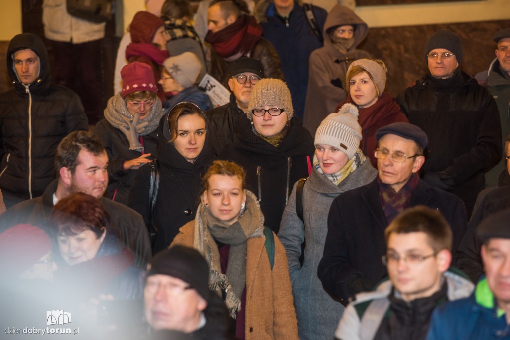 Protest studentów w Toruniu