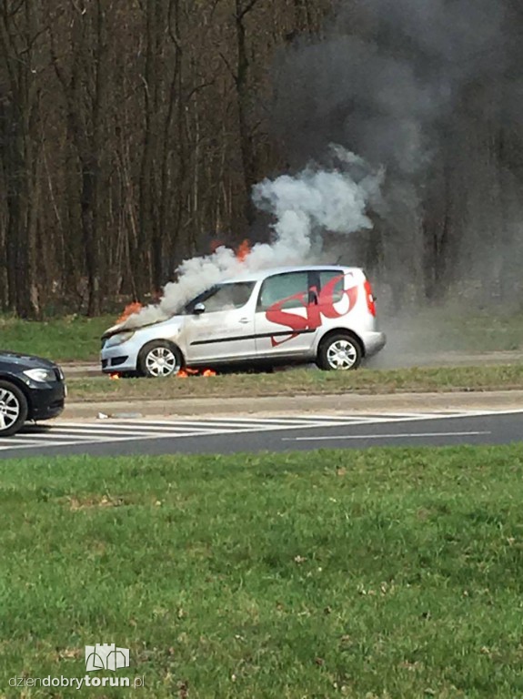 Auto płonęło przy ul. Olimpijskiej