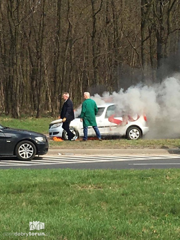 Auto płonęło przy ul. Olimpijskiej