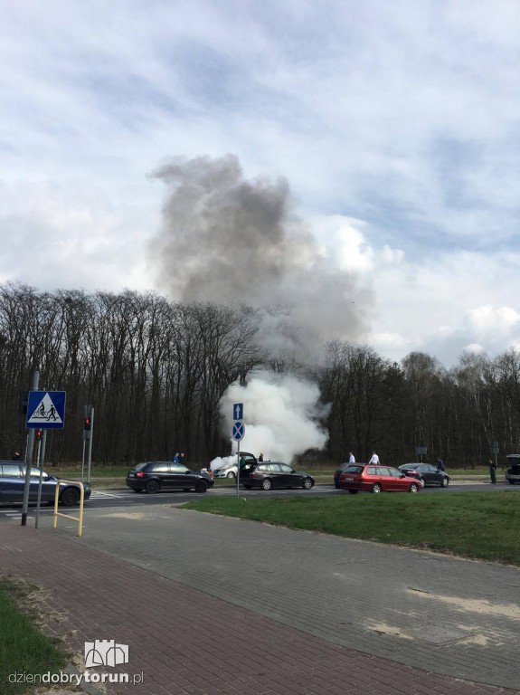 Auto płonęło przy ul. Olimpijskiej