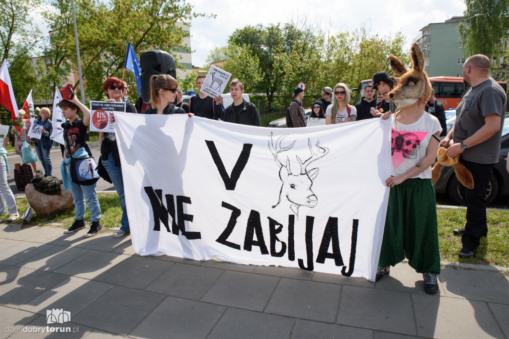 Demonstracja w obronie zwierząt