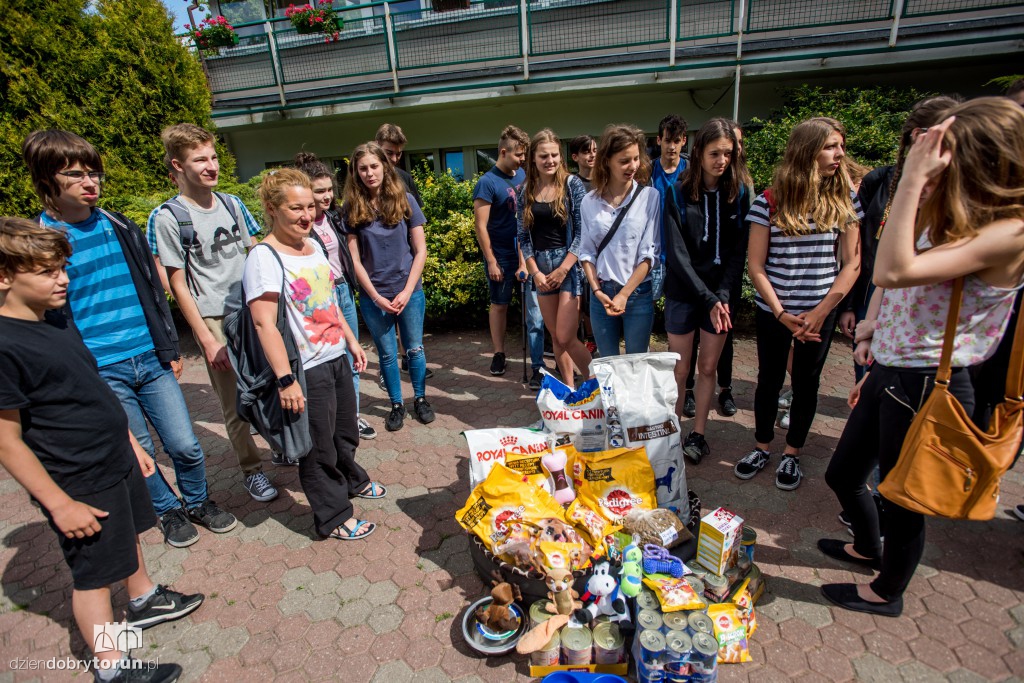 Ósemka odwiedziła schronisko