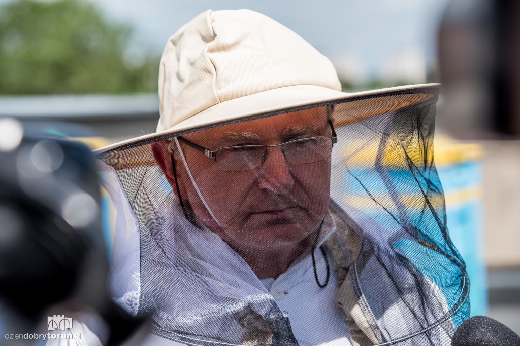 Marszałek Całbecki zebrał miód