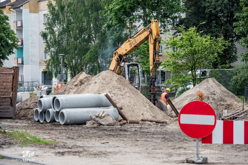 Piach i beton na Szosie Chełmińskiej