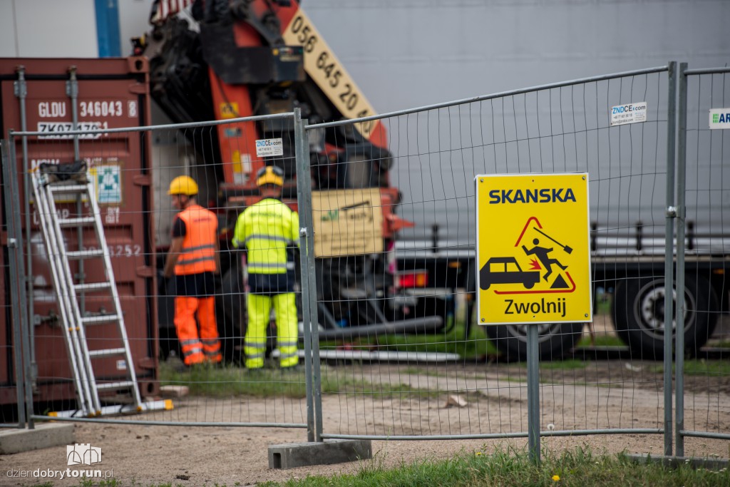 Piach i beton na Szosie Chełmińskiej