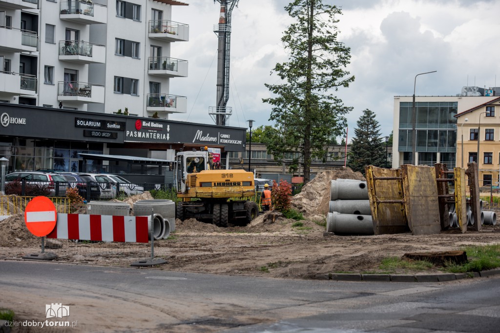 Piach i beton na Szosie Chełmińskiej