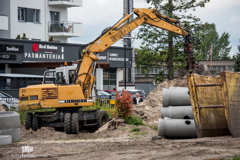 Piach i beton na Szosie Chełmińskiej