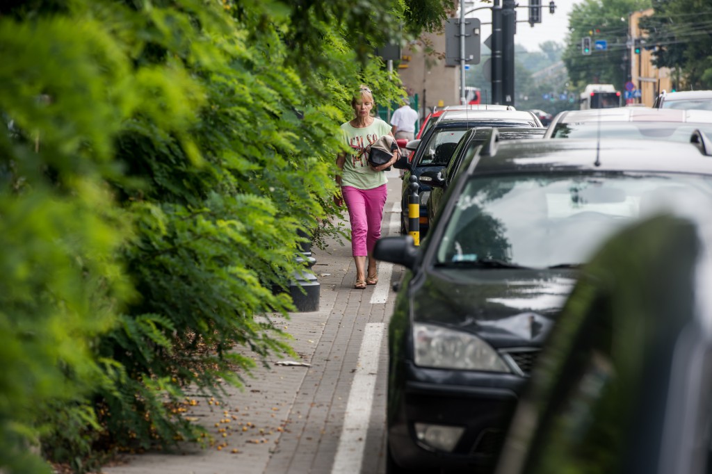 Zarośniętą ul. Szumana ciężko przejść