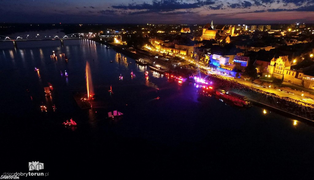 Festiwal Wisły widziany z drona
