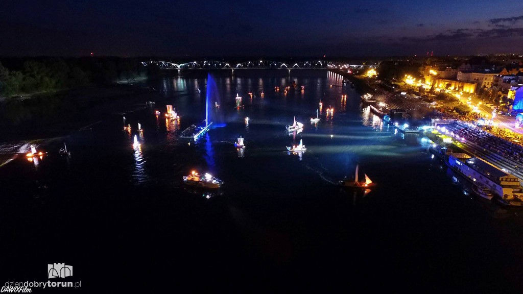 Festiwal Wisły widziany z drona