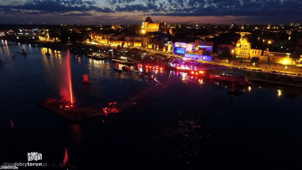Festiwal Wisły widziany z drona