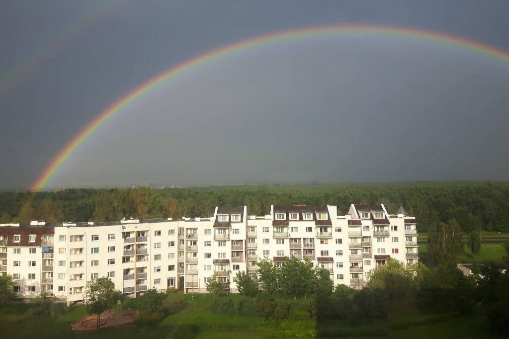 Tęcza na Skarpie w całej okazałości