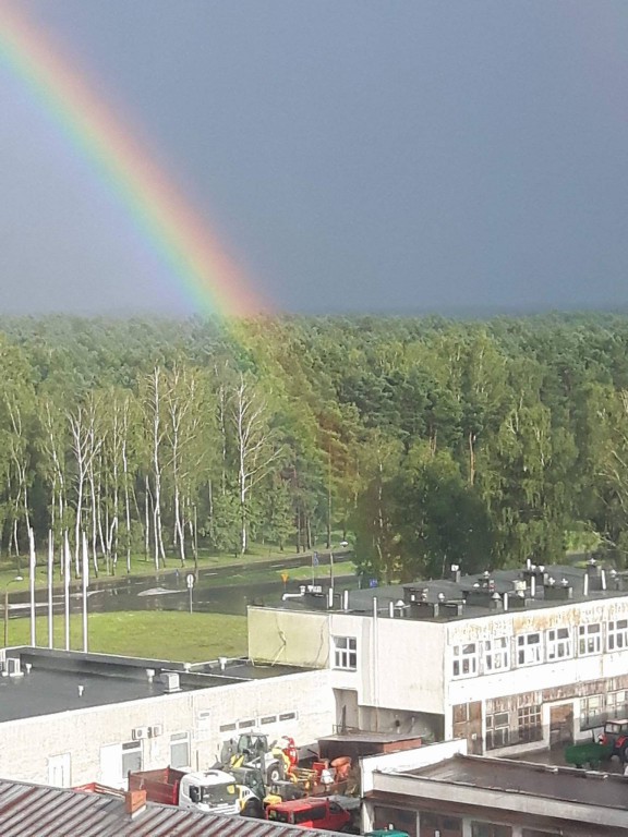 Tęcza na Skarpie w całej okazałości