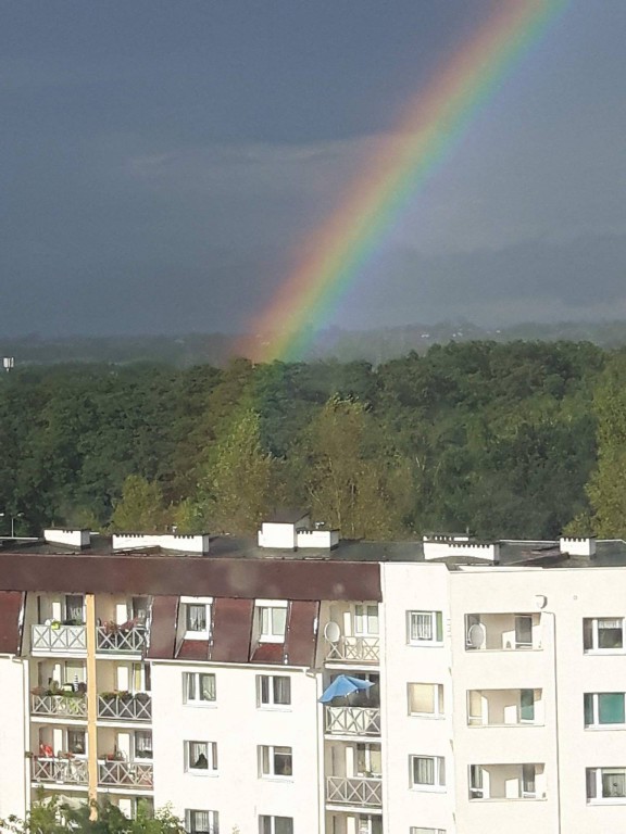 Tęcza na Skarpie w całej okazałości