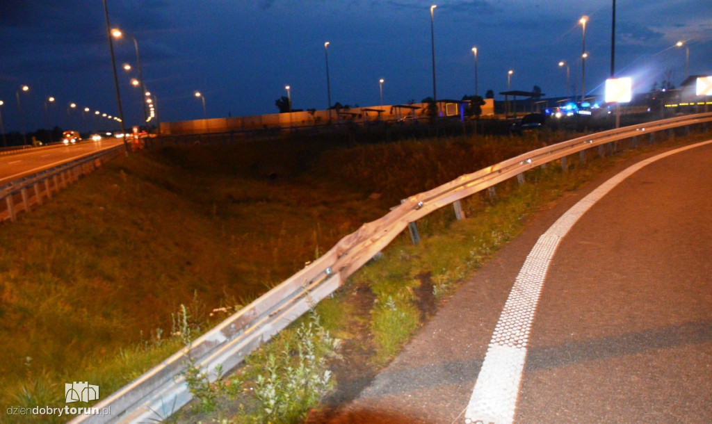 Wypadek na autostradzie pod Toruniem