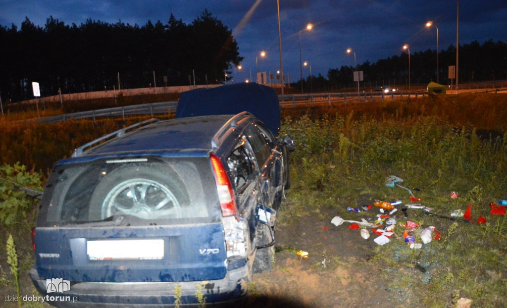 Wypadek na autostradzie pod Toruniem