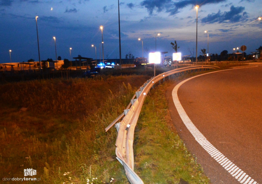 Wypadek na autostradzie pod Toruniem