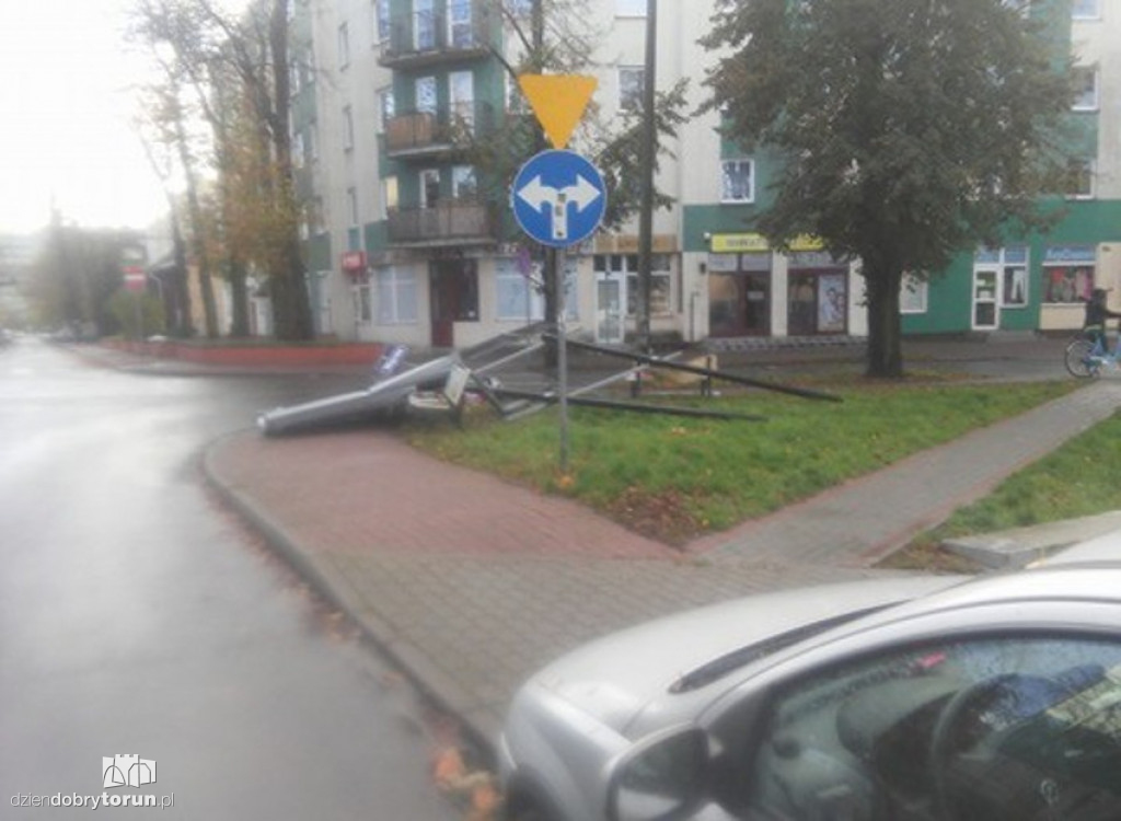Koszmarny wiatr wyrywał drzewa