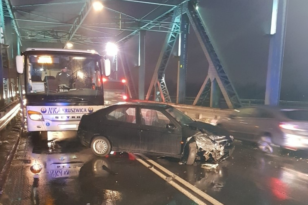 Koszmarne zderzenie na moście