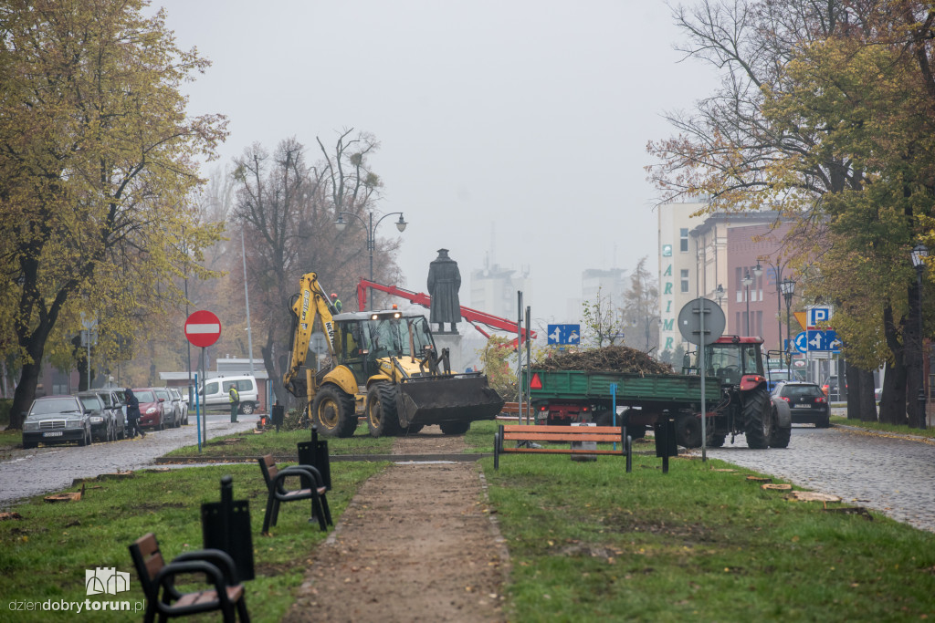 Ale pusto! Piastowska po wycince