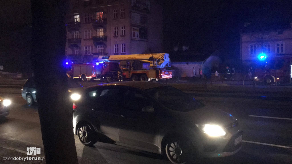 Pożar w kamienicy przy ul. Kościuszki