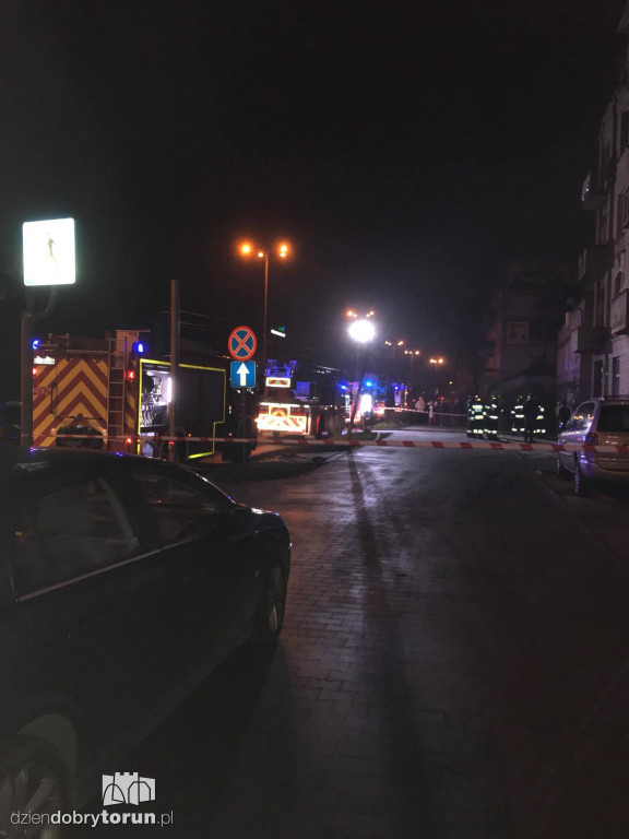 Pożar w kamienicy przy ul. Kościuszki