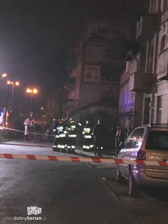 Pożar w kamienicy przy ul. Kościuszki