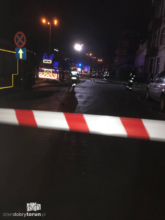 Pożar w kamienicy przy ul. Kościuszki