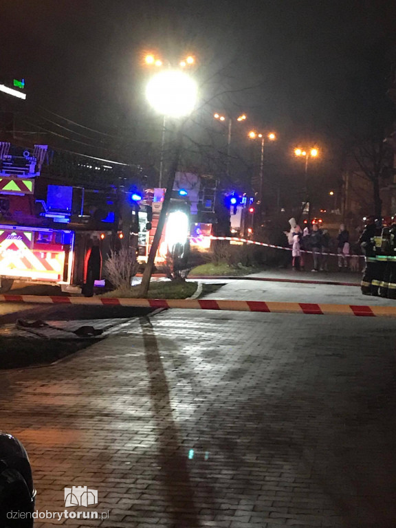 Pożar w kamienicy przy ul. Kościuszki