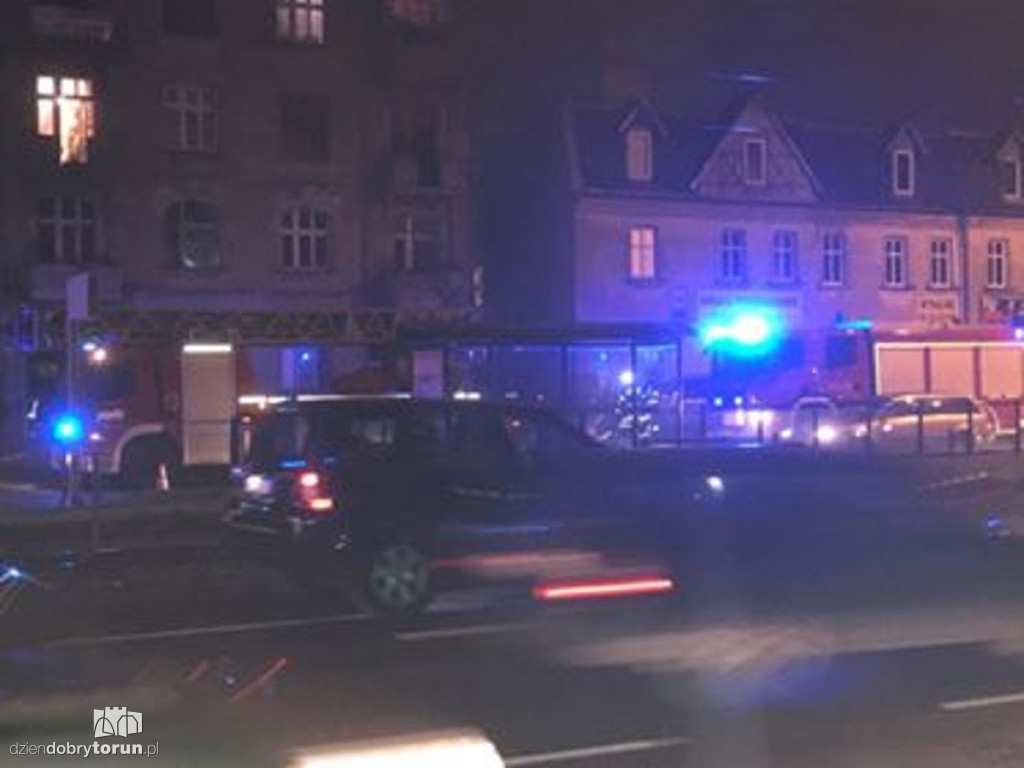 Pożar w kamienicy przy ul. Kościuszki
