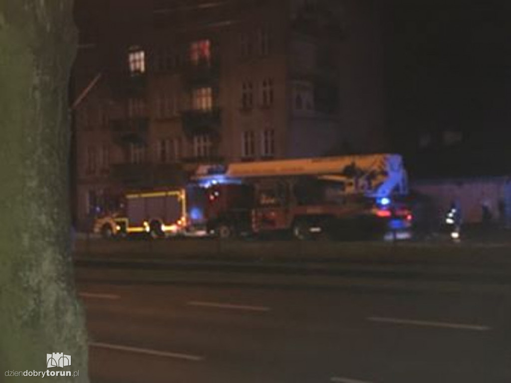 Pożar w kamienicy przy ul. Kościuszki