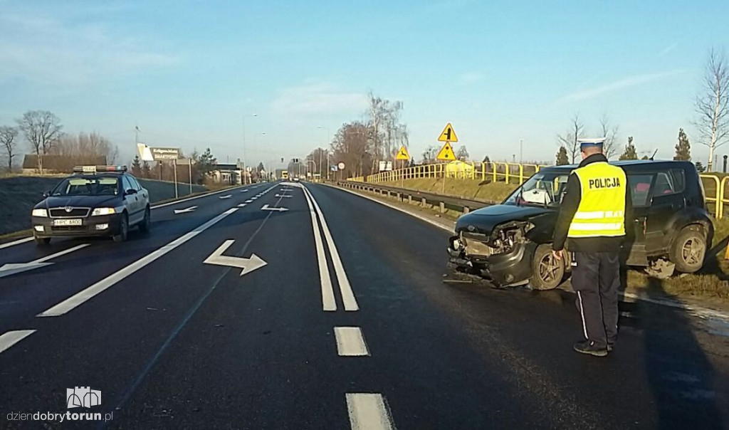 Groźna kolizja pod Toruniem