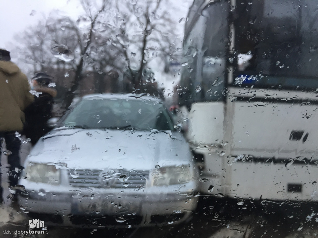 Zderzenie w centrum Torunia