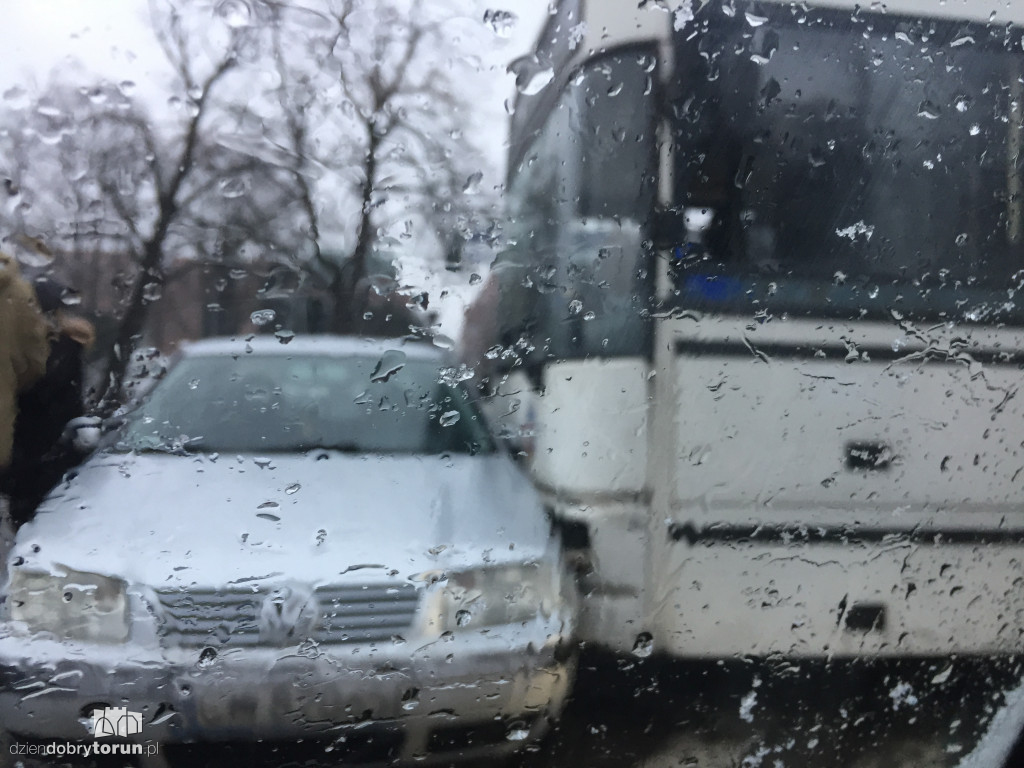 Zderzenie w centrum Torunia