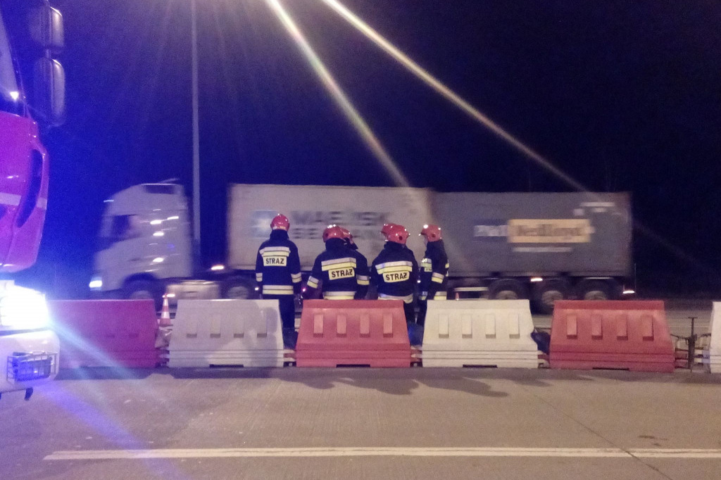 Wypadek na bramkach w Lubiczu
