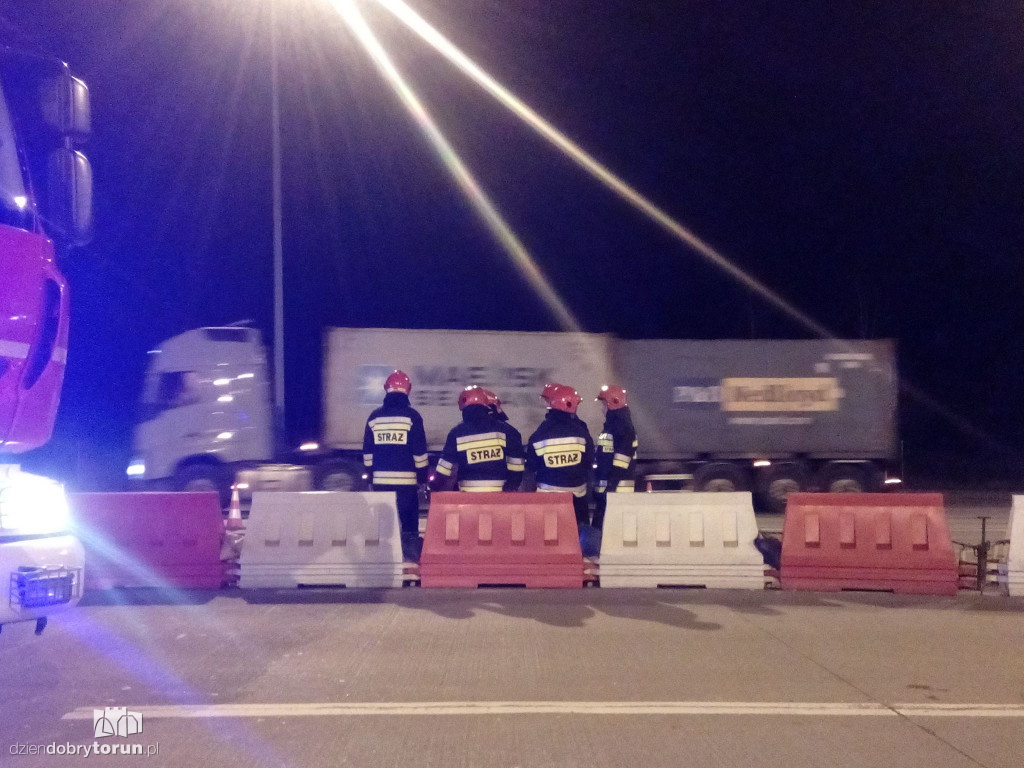 Wypadek na bramkach w Lubiczu