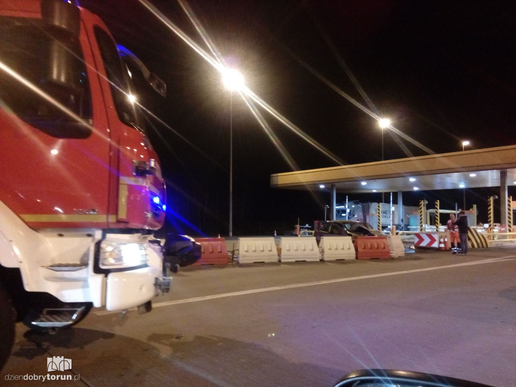 Wypadek na bramkach w Lubiczu