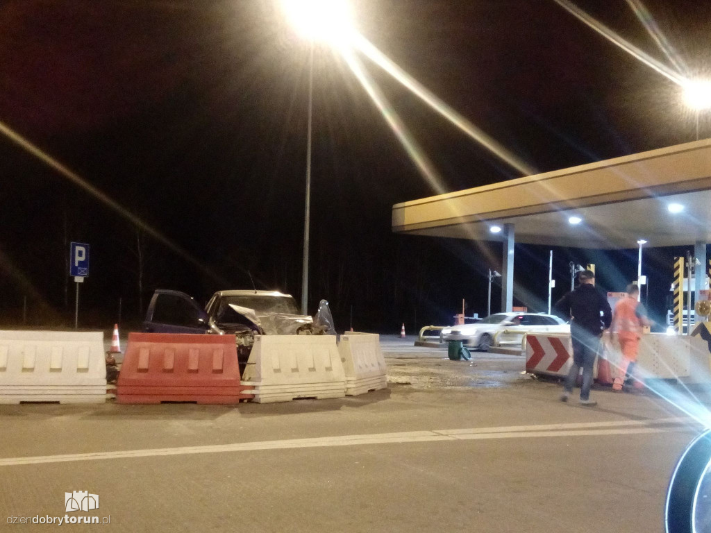 Wypadek na bramkach w Lubiczu