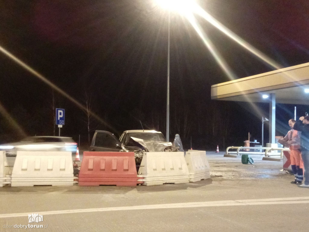 Wypadek na bramkach w Lubiczu