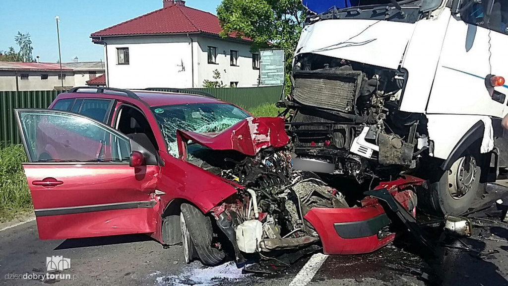 Wypadek w Papowie Toruńskim