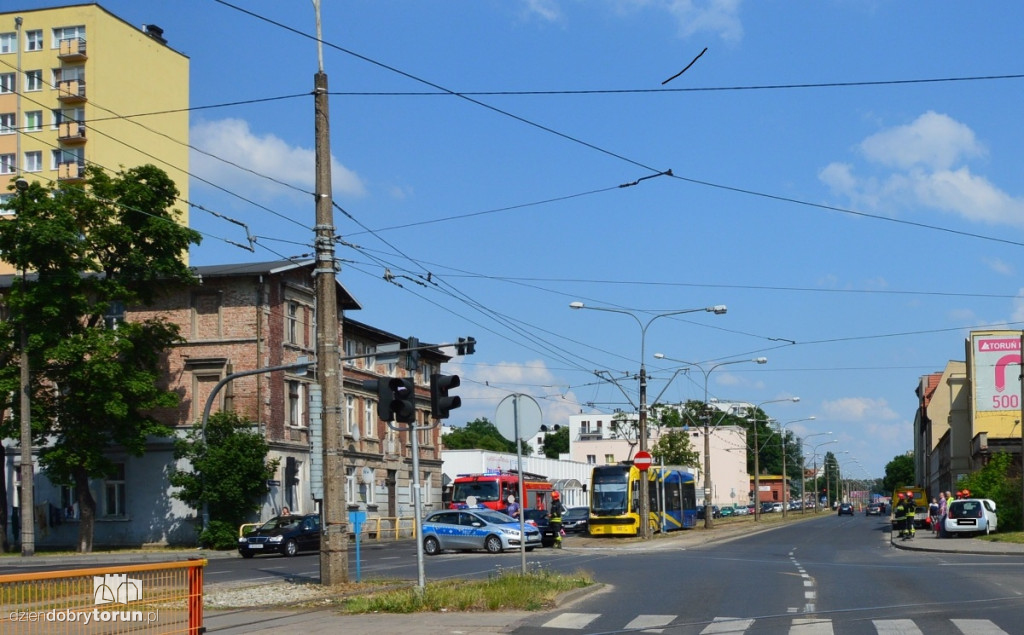 Wypadek przy ul. Broniewskiego