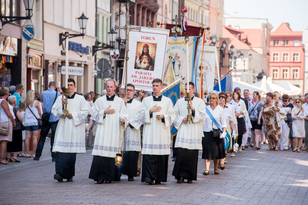 Boże Ciało w Toruniu. Procesja na Starówce