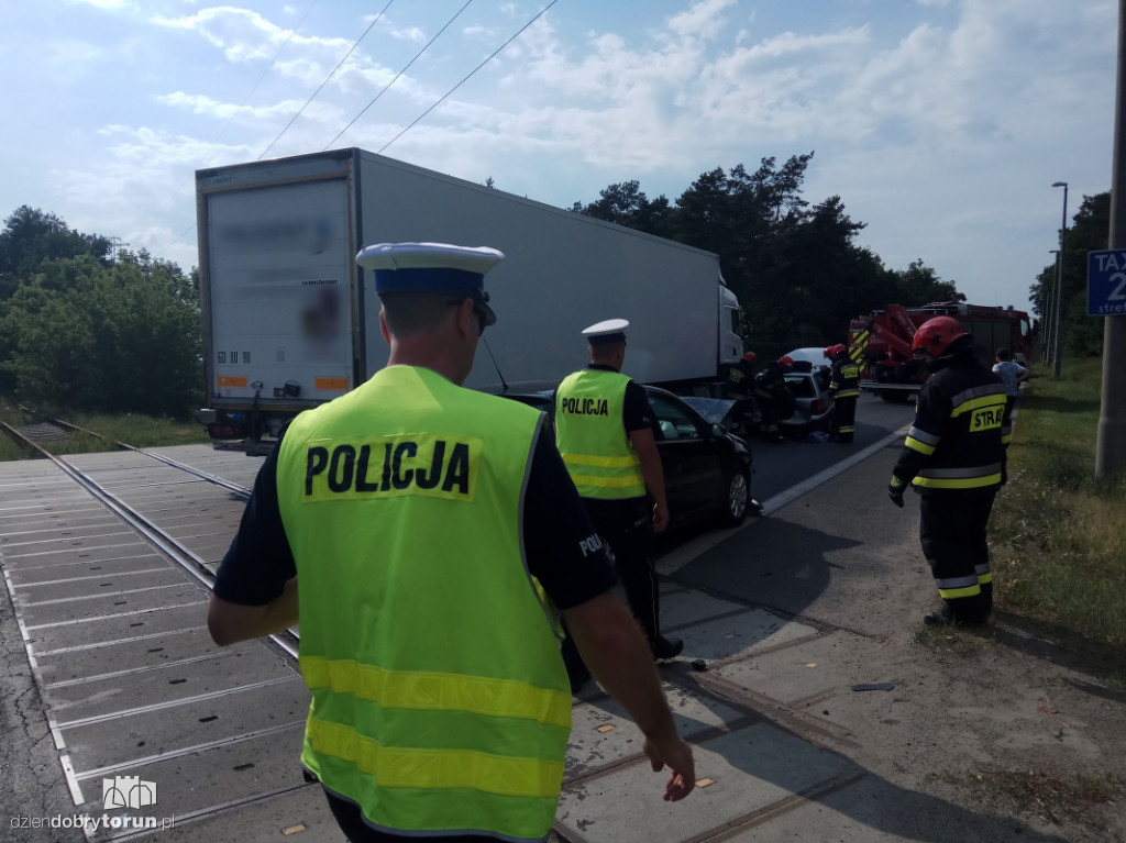 Kolizja na Szosie Bydgoskiej