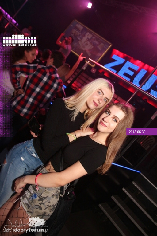 Sobotnia impreza w klubie Milion