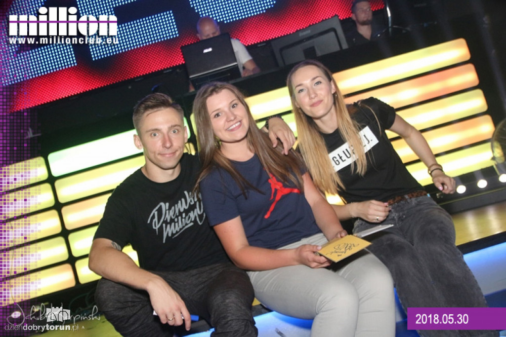 Sobotnia impreza w klubie Milion