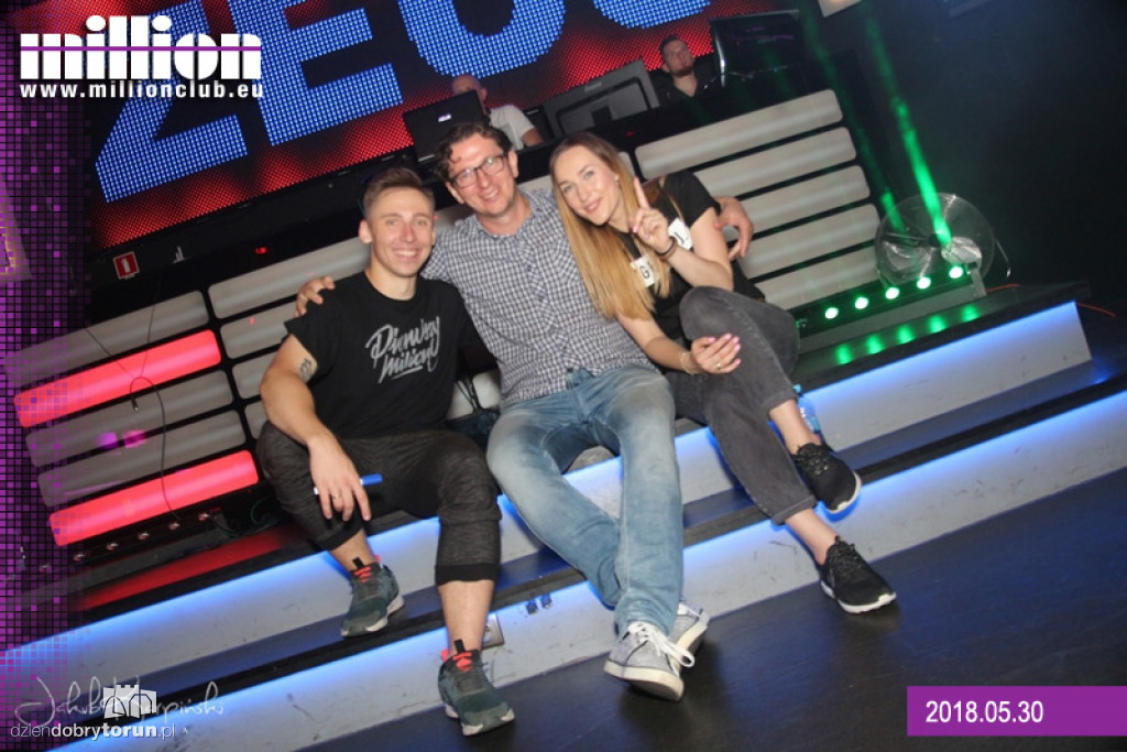 Sobotnia impreza w klubie Milion