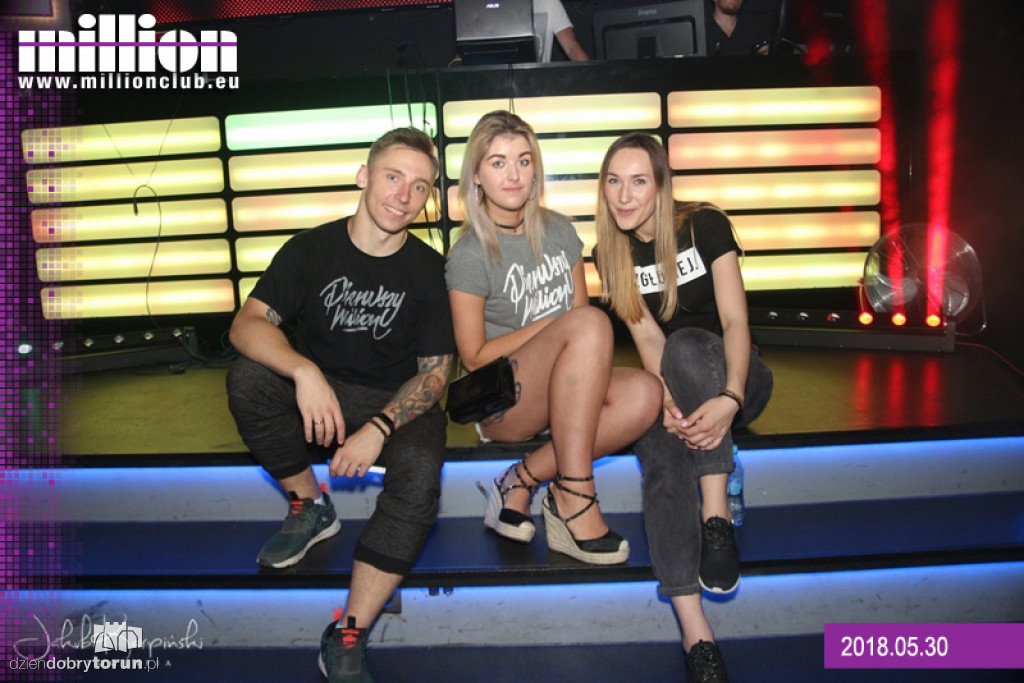Sobotnia impreza w klubie Milion