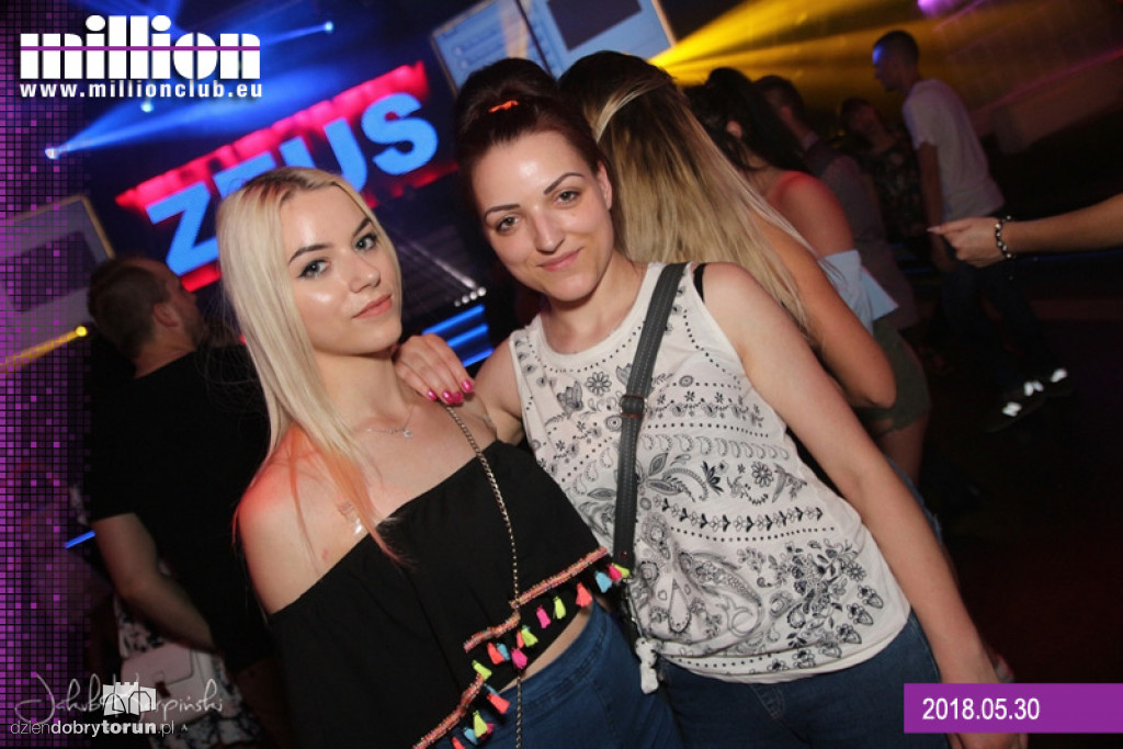 Sobotnia impreza w klubie Milion