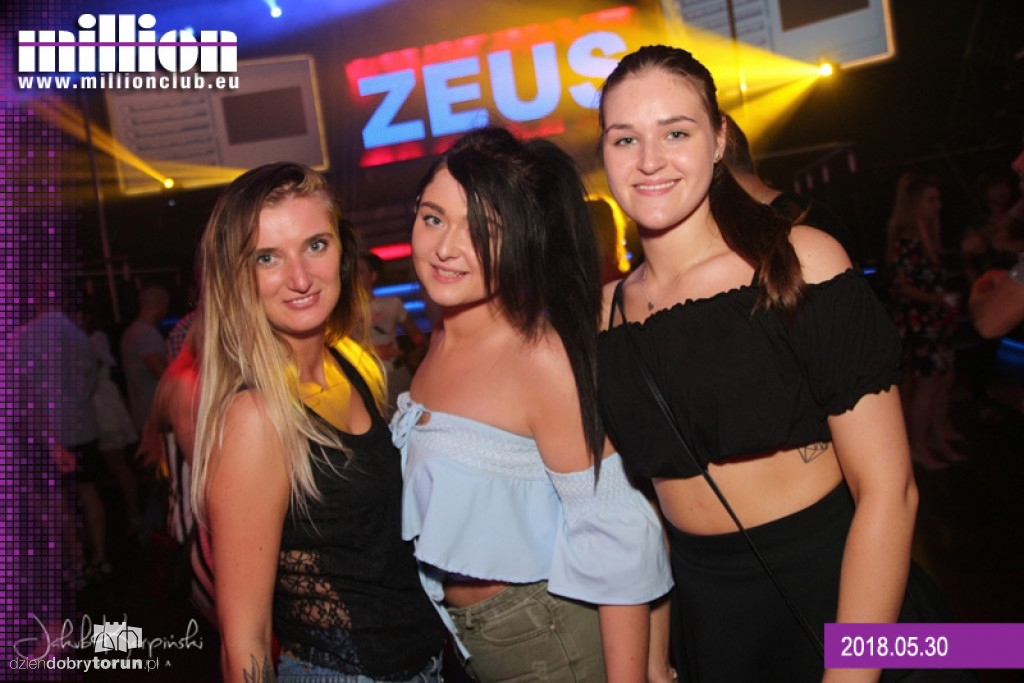 Sobotnia impreza w klubie Milion