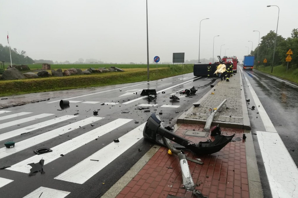 Bardzo groźna kolizja w Kończewicach